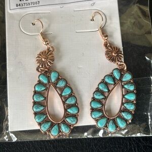 Turquoise Teardrop Earrings